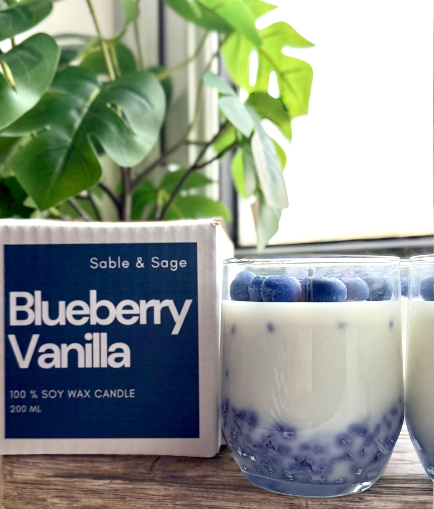 Blueberry Vanilla Scented Candle