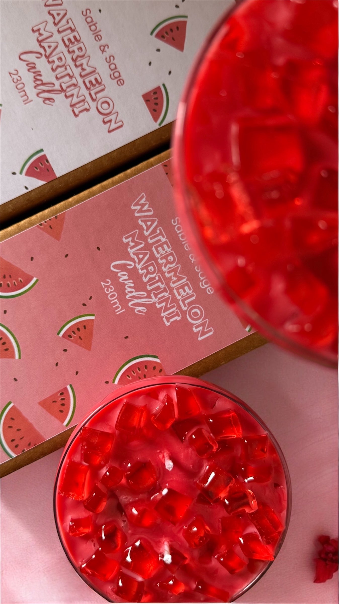 Watermelon Martini Candle