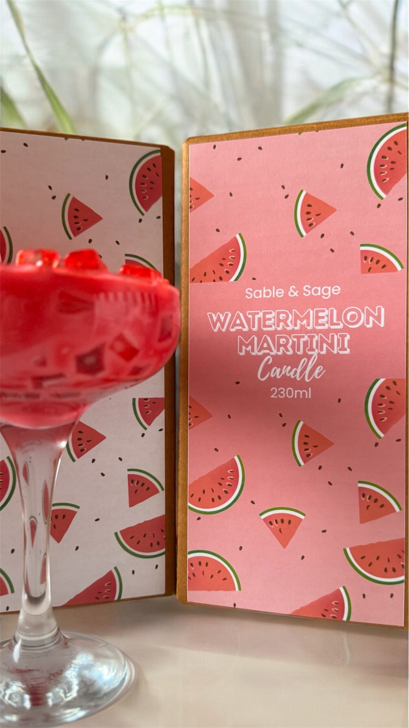 Watermelon Martini Candle